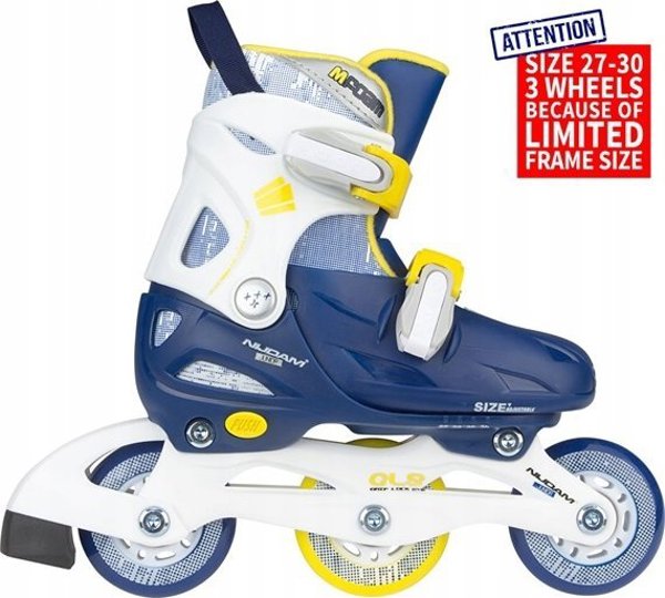 Πατίνια Nijdam Riedučiai NIJDAM 52SJ 27/30 navy mėlynas/yellow