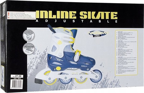 Πατίνια Nijdam Riedučiai NIJDAM 52SJ 27/30 navy mėlynas/yellow