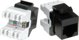 Roline ROLINE Cat.5e (κατηγορία D) Keystone, RJ45, μη θωρακισμένο, μαύρο