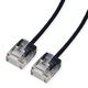 Roline Cat.6A UTP Patch Cord, Slim, Ultra Short Connector, LSOH, Μαύρο, 3m