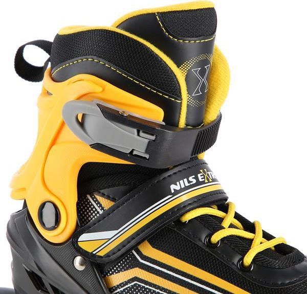 Ρόλερ Nils Extreme NH18190 με εναλλάξιμη λεπίδα, ρυθμιζόμενα, μαύρα, μέγεθος 39-43