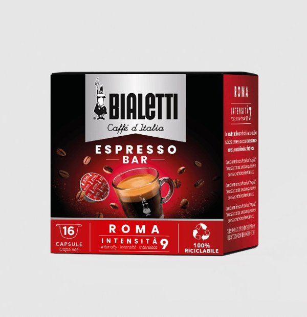 Bialetti Roma Κάψουλες Καφέ για Bialetti Caffè d'Italia - 16 Τεμάχια