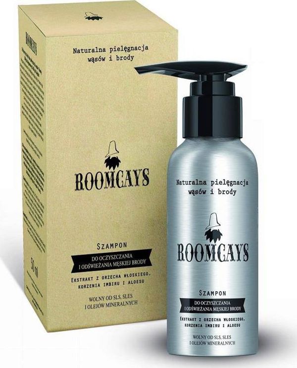 Roomcays Σαμπουάν καθαρισμού και ανανέωσης ανδρικής γενειάδας 120ml