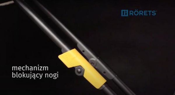 Σιδερώστρα Rorets Tempo Black 2617-41000, Πτυσσόμενη και Εξοικονόμηση Χώρου, Μαύρο Χρώμα