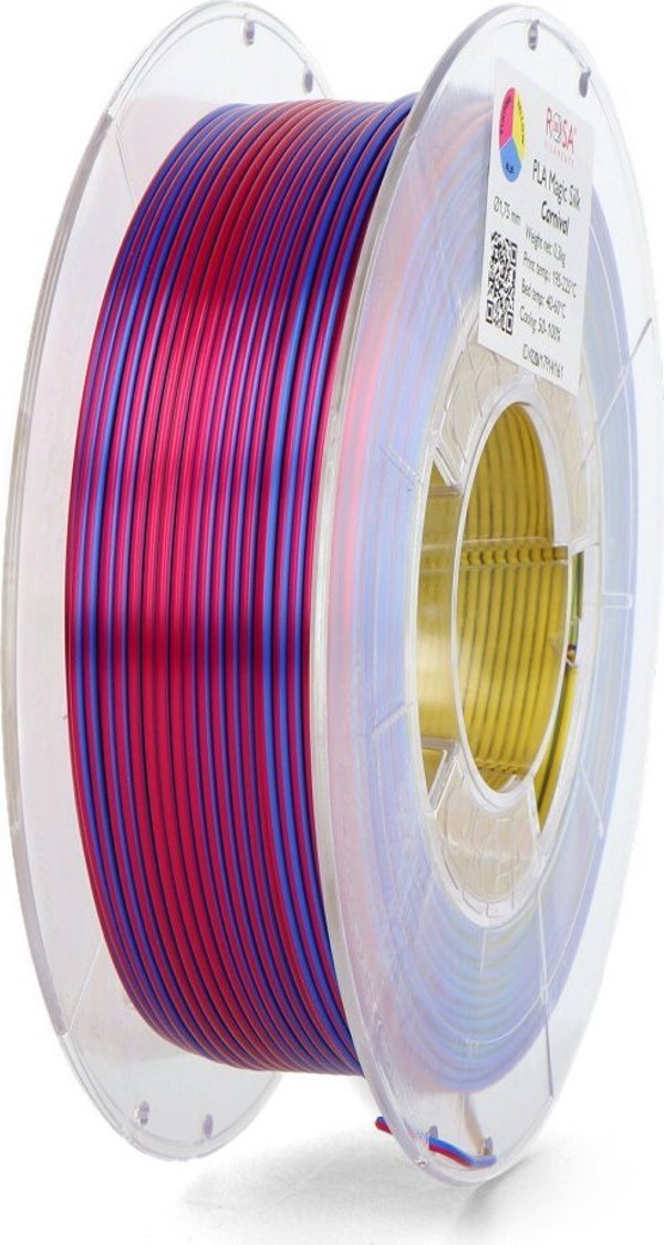 Νήμα ROSA-PLAST Rosa3D PLA Magic Silk, 1.75mm, 0.3kg - Χρώμα Carnival