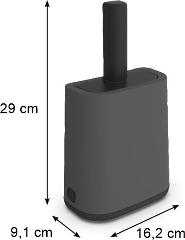 Rotho Rotho Σπάτουλα με βάση +σακούλες 16x8cm ανθρακί