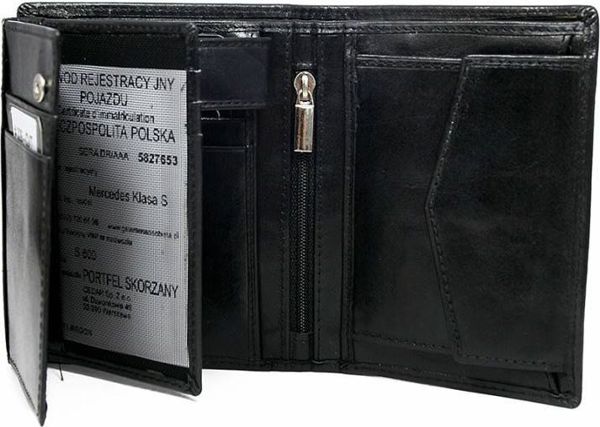 Ανδρικό πορτοφόλι Rovicky Classic από δέρμα αγελάδας, κάθετο, Rovicky Δεν ισχύει 8859182 5903051093982