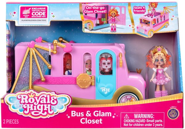 ROYALE HIGH Λεωφορείο & Glam Closet