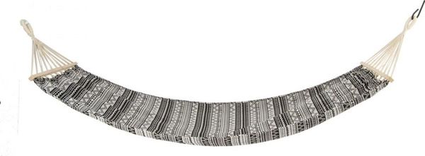 Royokamp Αιώρα Κήπου 2 Ατόμων Ethnic Ασπρόμαυρη 200x150cm