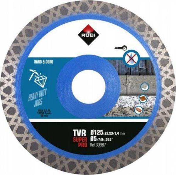 Διαμαντόδισκος Κοπής Rubi Turbo Viper TVR Superpro 125mm για Γρανίτη και Πορσελάνη