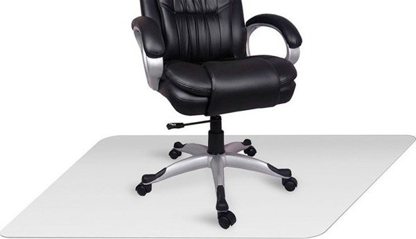 Ruhhy Προστατευτικό χαλάκι καρέκλας 90x130 cm - γαλακτώδες