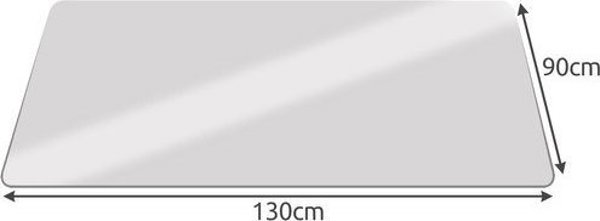 Ruhhy Προστατευτικό χαλάκι καρέκλας 90x130 cm - γαλακτώδες