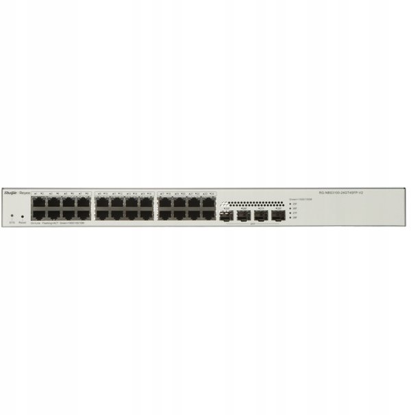 Ruijie Reyee RG-NBS3100-24GT4SFP-V2 | Διαχειρίσιμο Switch 28 θυρών, 24xGE, 4xSFP, L2, Rack, Cloud