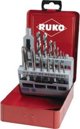 Ruko 15-piece set of taps and drills RUKO M3-M12
