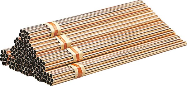 Χάλκινος σωλήνας Cu 15 x 1,0 σκληρός