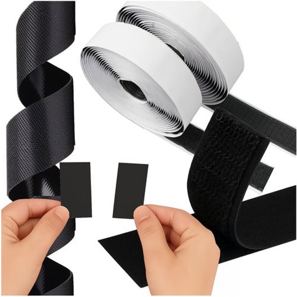 Αυτοκόλλητο Velcro μαύρο 5m x 2,5cm Ruhhy 24237