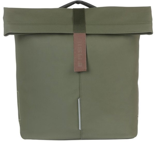 Basil City Double Pannier Bag MIK, Διπλή Τσάντα Ποδηλάτου 28-32L, Σύστημα MIK, Moss Green (2025)