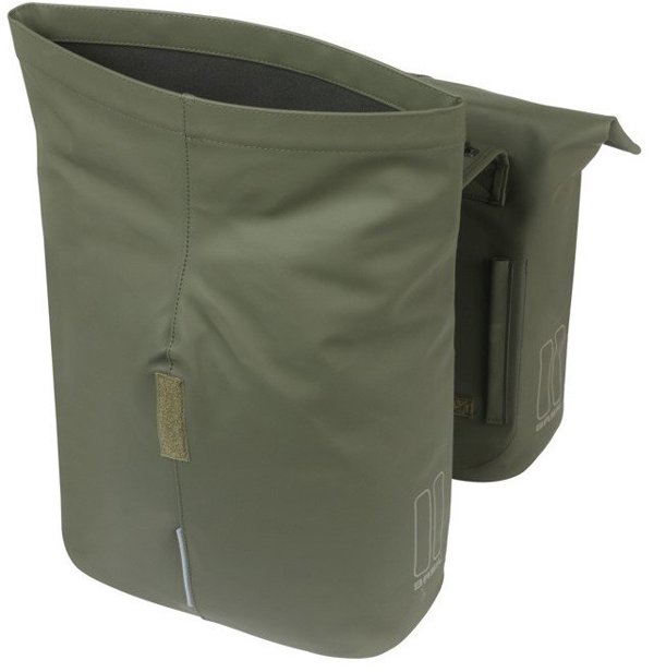 Basil City Double Pannier Bag MIK, Διπλή Τσάντα Ποδηλάτου 28-32L, Σύστημα MIK, Moss Green (2025)