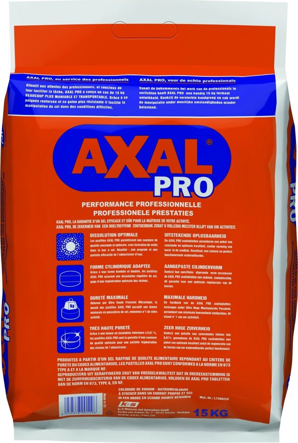 ΔΙΣΚΙΑ ΑΛΑΤΙΟΥ AXAL ΚΑΘΑΡΙΣΜΟΣ ΦΙΛΤΡΟΥ 15KG