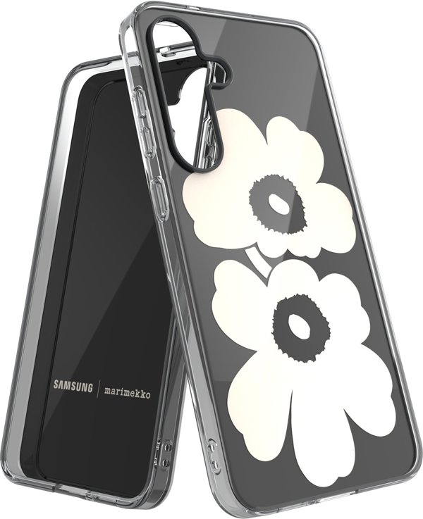 Samsung X Marimekko Dual Layer protective case, Samsung Galaxy S25+, black / beige