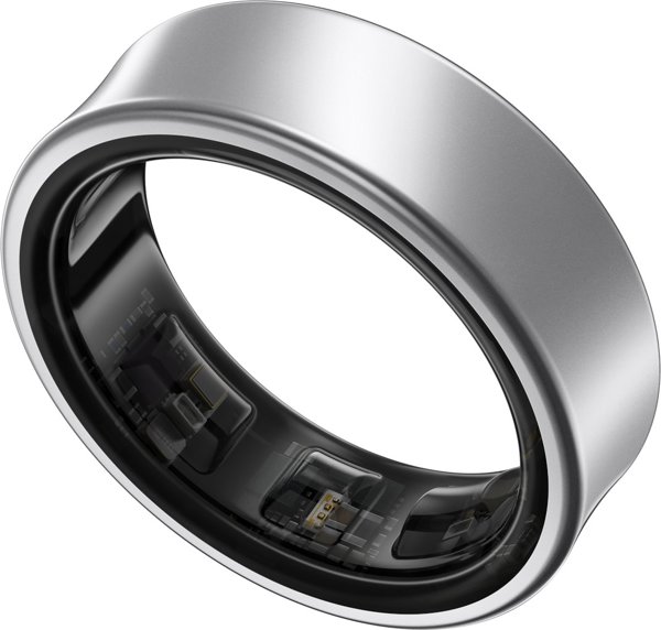 Samsung Galaxy Ring smart ring, Titanium Silver, size 15