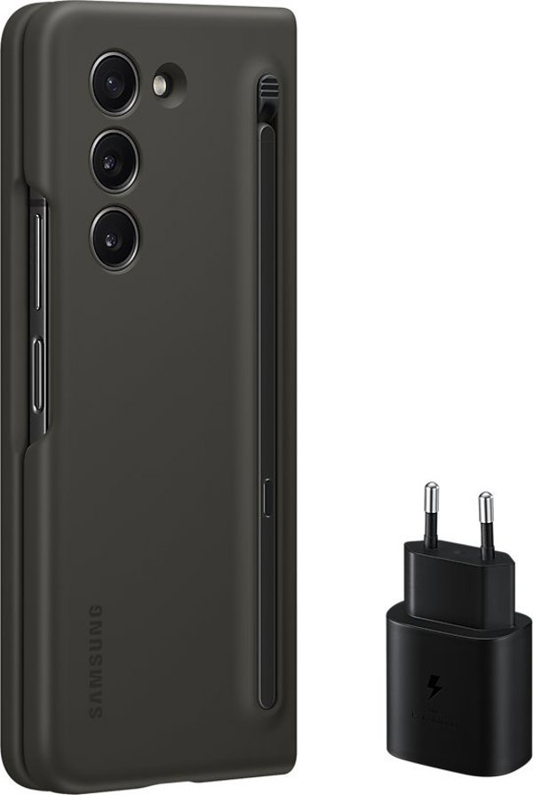 Θήκη Samsung Samsung EF-OF94KKBEGWW Z Fold5 F946 γραφίτης/graphite Starter Pack με στυλό + φορτιστή TA800