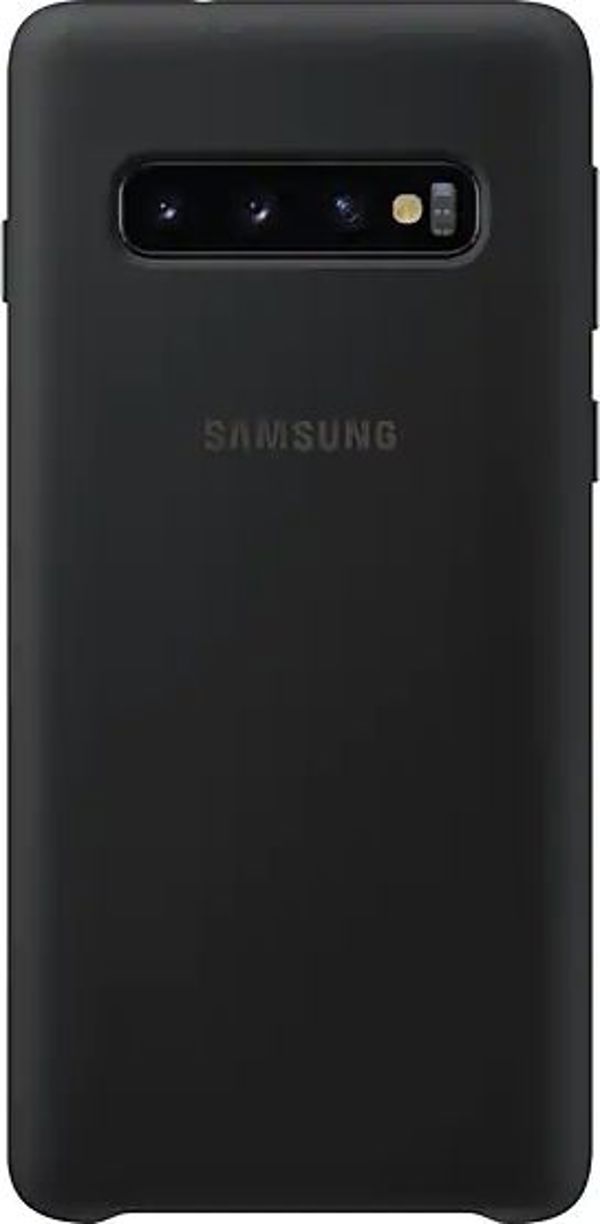 Samsung Θήκη Σιλικόνης Galaxy S10+ μαύρη (EF-PG975TBEGWW)