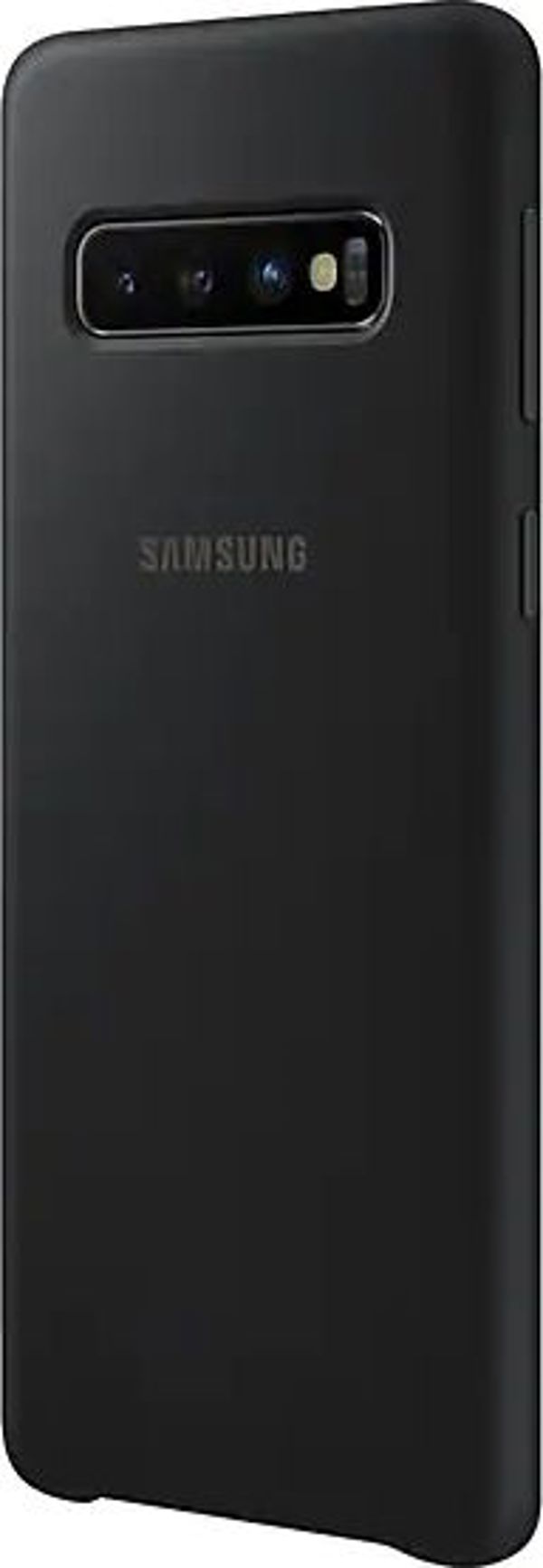 Samsung Θήκη Σιλικόνης Galaxy S10+ μαύρη (EF-PG975TBEGWW)
