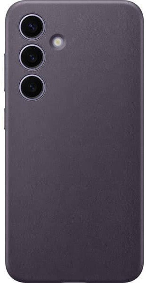 Θήκη από Vegan Δέρμα Samsung για Samsung Galaxy S24+, Σκούρο Βιολετί