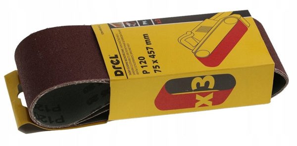 Λειαντική ταινία P120, 75 x 457, 3 τεμ.