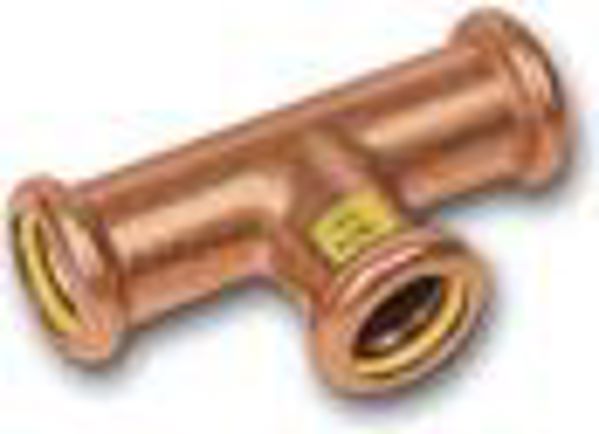 SANHA Μειωτικό Τάφ Press Gas χαλκού 22 x 18 x 22mm (110130221822)