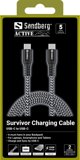 Sandberg 441-67 καλώδιο USB USB 2.0 2 μ. USB C Μαύρο, Λευκό