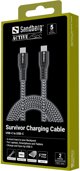 Sandberg 441-67 καλώδιο USB USB 2.0 2 μ. USB C Μαύρο, Λευκό