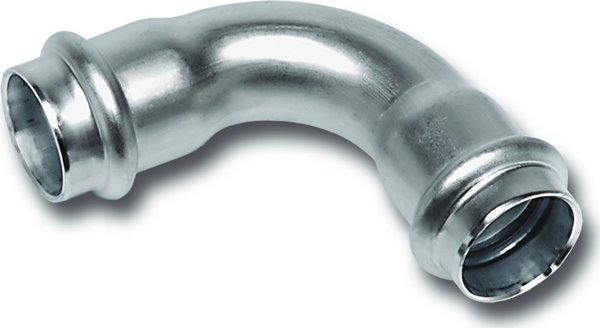 Γωνία SANHA Nirosan 90° από Ανοξείδωτο Ατσάλι 22mm