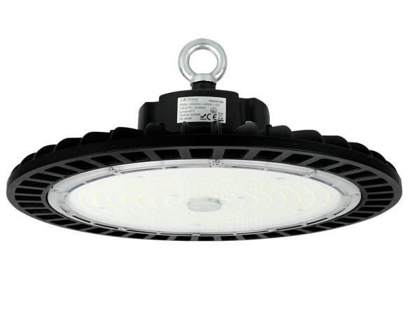 Φωτιστικό αποθήκης PHANTOM, 230Vac, 200W 38 000lm, 190lm/W, 1-10V, 120deg, ρυθμιζόμενο