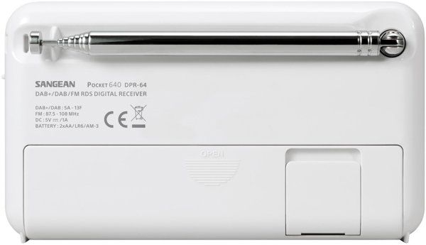 Sangean DPR-64 grau/weiß