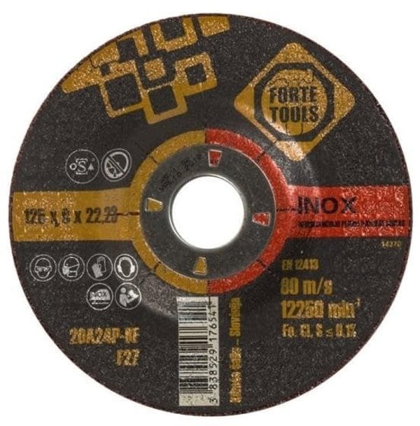 ΛΕΠΙΔΑ ΤΡΙΒΗΣ 125X6.5X22,23 MMFORTE TOOL