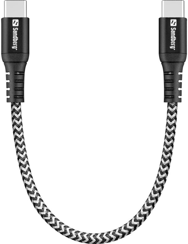 Sandberg 441-66 καλώδιο USB USB 2.0 0,2 μ USB C Μαύρο, Λευκό