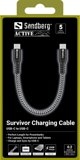 Sandberg 441-66 καλώδιο USB USB 2.0 0,2 μ USB C Μαύρο, Λευκό