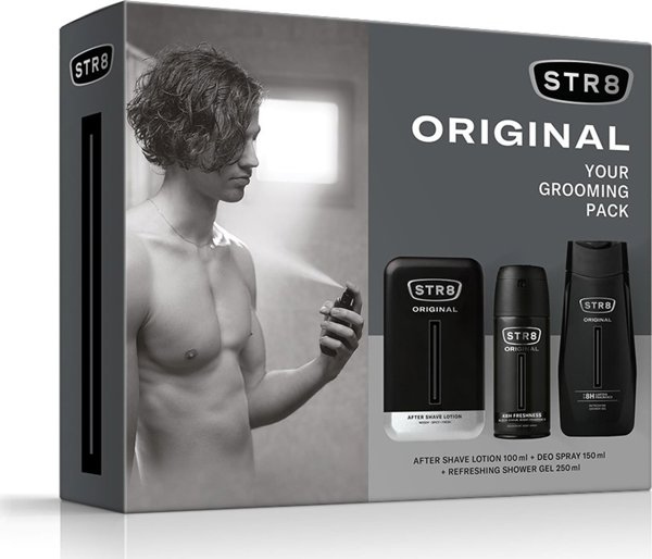 Sarantis STR 8 Σετ δώρου (Aftershave 100ml+Deo spray 150ml+Αφρόλουτρο 250ml)