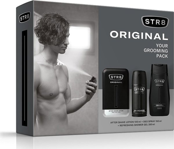 Sarantis STR 8 Σετ δώρου (Aftershave 100ml+Deo spray 150ml+Αφρόλουτρο 250ml)