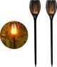 Saska Garden Ηλιακός Κήπος Λάμπα Δάδα Εφέ Φλόγας ύψος 79cm, 33LED
