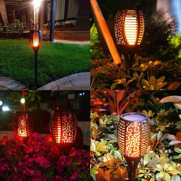 Saska Garden Ηλιακός Κήπος Λάμπα Δάδα Εφέ Φλόγας ύψος 79cm, 33LED