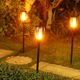 Saska Garden Ηλιακός Κήπος Λάμπα Δάδα Εφέ Φλόγας ύψος 79cm, 33LED