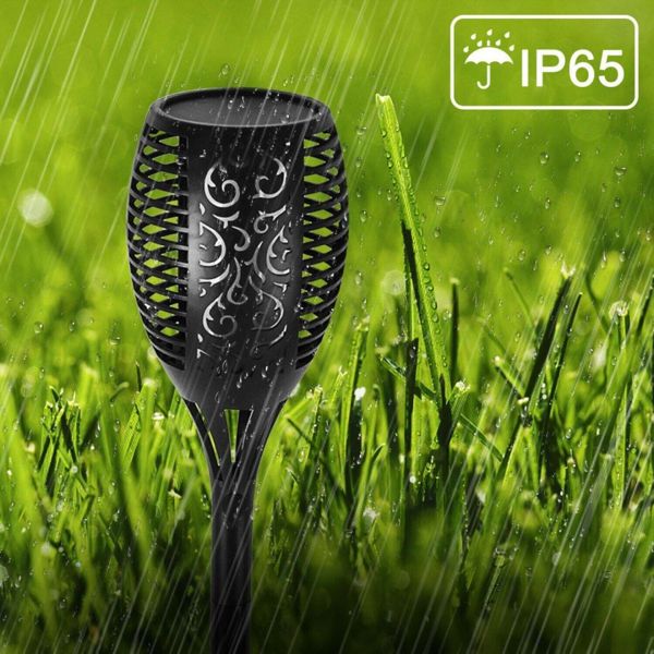 Saska Garden Ηλιακός Κήπος Λάμπα Δάδα Εφέ Φλόγας ύψος 79cm, 33LED