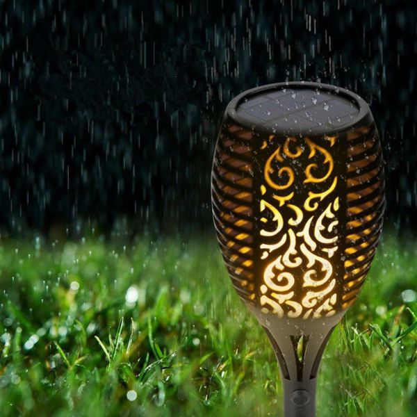 Saska Garden Ηλιακός Κήπος Λάμπα Δάδα Εφέ Φλόγας ύψος 79cm, 33LED