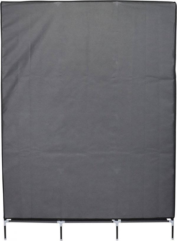 Saska Garden ΝΤΟΥΛΑΠΑ ΥΦΑΣΜΑΤΙΝΗ 127X45X172 CM ΣΚΟΥΡΟ ΓΚΡΙ