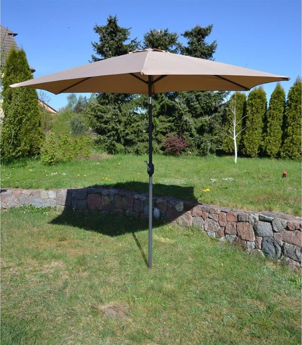 Ομπρέλα Κήπου Saska Garden Πτυσσόμενη Μπεζ 300 cm