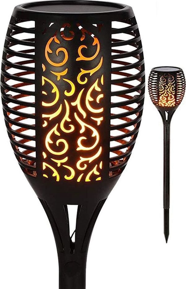 Ηλιακός πυρσός Saska Garden ΕΦΕΚΤ ΠΛΟΜΙΝΙΑ 12x12x78cm 36 led BIG SASKA GARDEN
