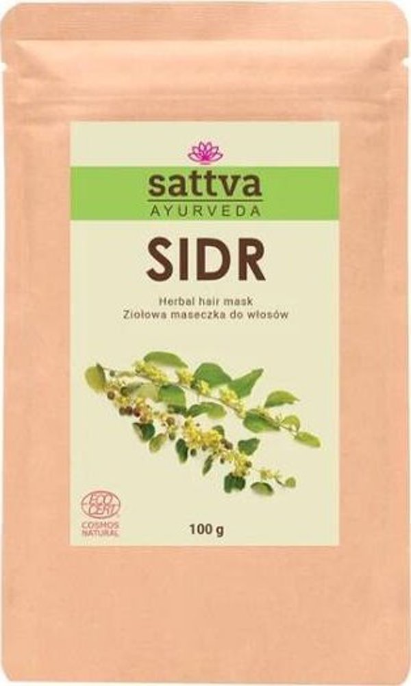 Sattva Herbal Hair Mask Sidr - Φυτική Μάσκα Μαλλιών για Βαθύ Καθαρισμό 100g